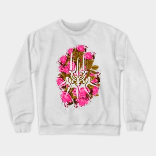 CLAN - Pink Flowers Style Crewneck Sweatshirt